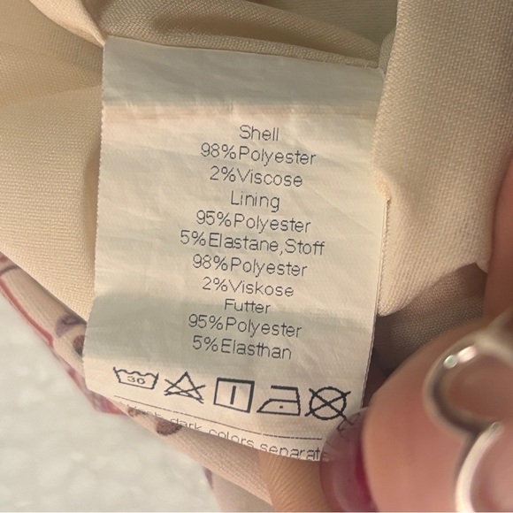 Grace Karin Floral Tiered Maxi Dress in Cream and Brown Size Small - Picture 11 of 15